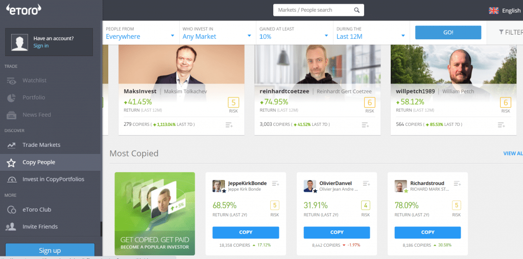 etoro dashboard