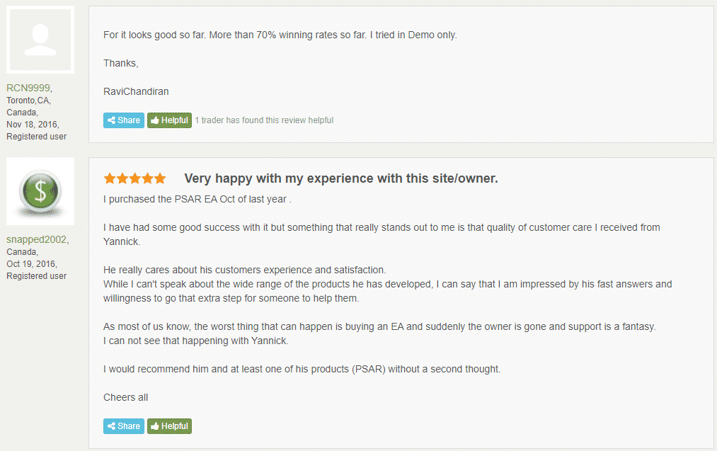 Quivo FX customer reviews