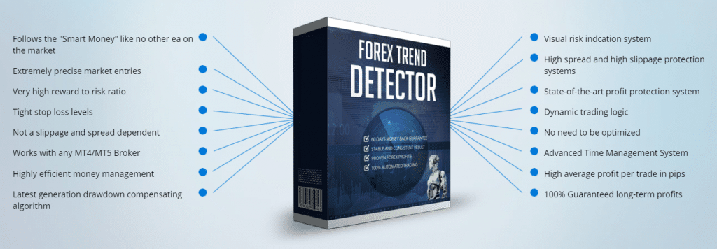Forex Trend Detector. There’s a “smart movie” feature implemented in the EA.