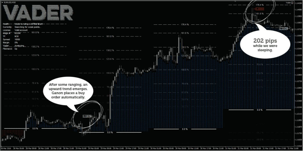 Vader Forex Robot Trading Results