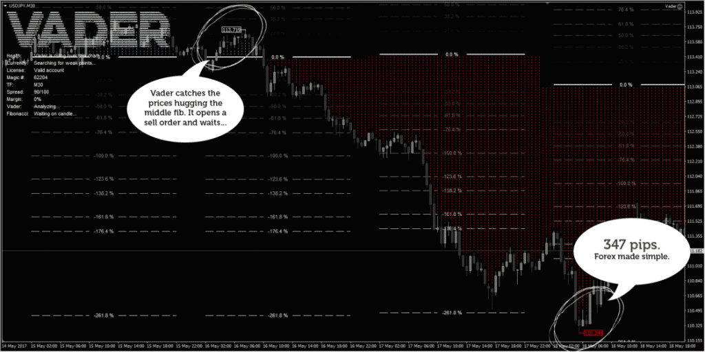 Vader Forex Robot Trading Results