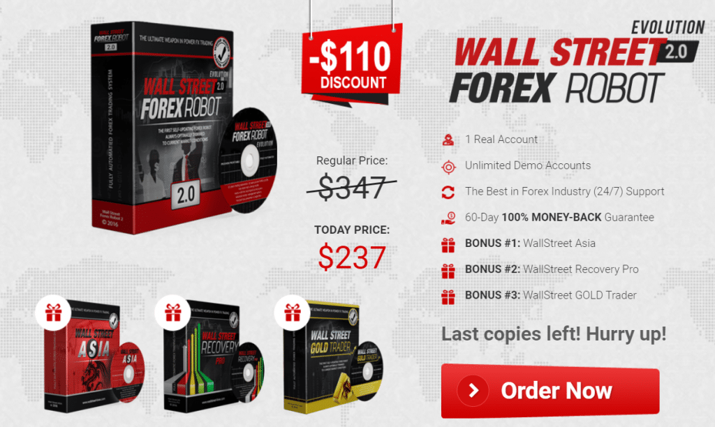 Wall Street Forex Robot pricing