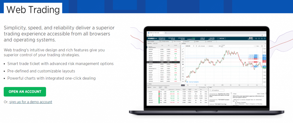 Forex.com Trading Platform