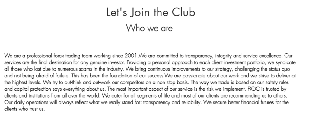 FX Deal Club. Let's join the club