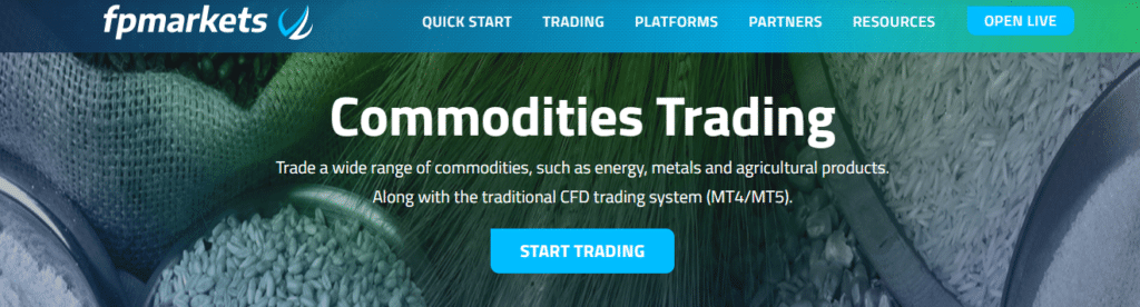 FP Markets - Commodities trading