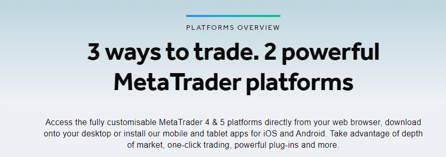 Oanda - Meta Trader platforms