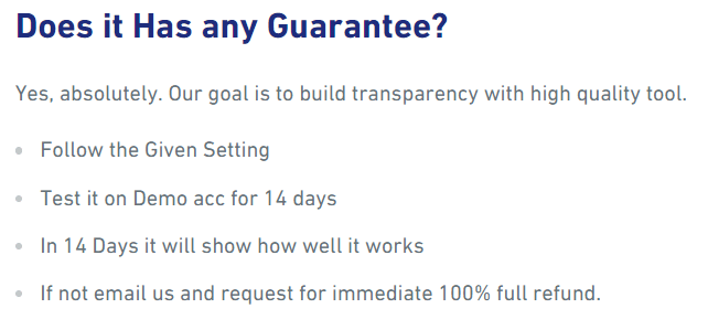 Promax Gold EA. We can rely on the 14-day money-back guarantee.