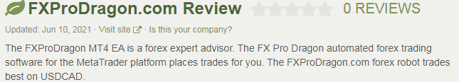 FxPro Dragon customer reviews