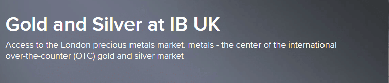 Interactive Brokers - IB spot gold & silver
