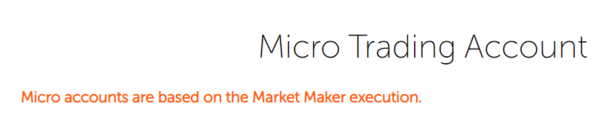 FXOpen - Micro trading account