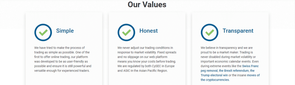 EasyMarkets - our values