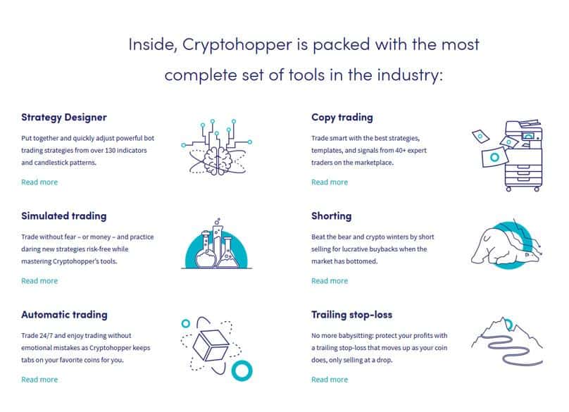 Features of Cryptohopper.
