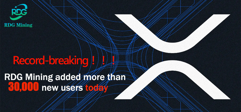 XRP enthusiasts achieved financial freedom in RDG Mining, and the number of RDG users surged by 30,000 in a single day