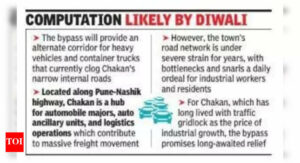 Land measurement for Chakan bypass set to begin, project to ease traffic congestion | Pune News – The Times of India