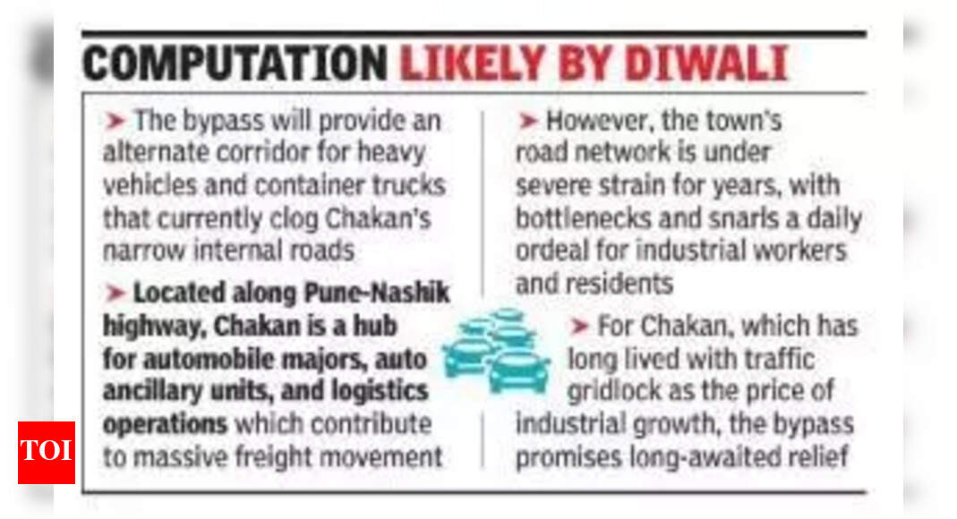 Land measurement for Chakan bypass set to begin, project to ease traffic congestion | Pune News – The Times of India